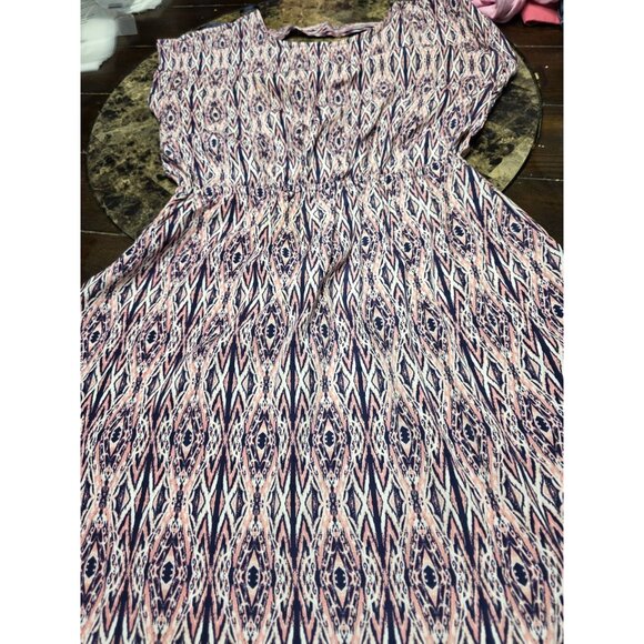 Pink Republic Above Knee Colorful Patterned Dress W/ pockets Women's SIZE S - Picture 1 of 5